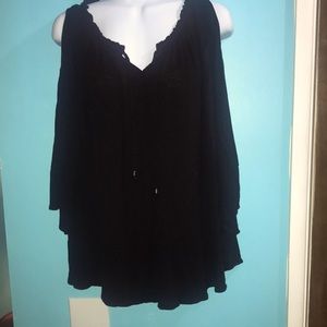 Black long sleeve top